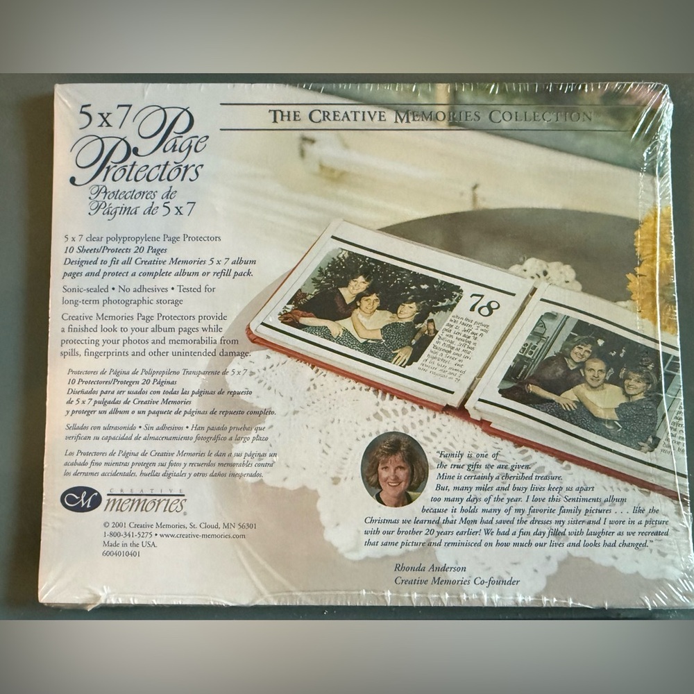 Creative Memories 5x7 Page Protectors in sealed package
